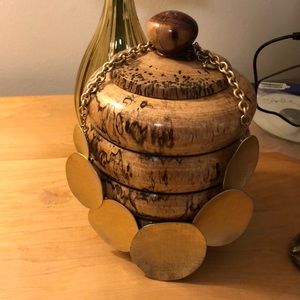 Gold statement necklace